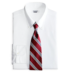 The Great Gatsby Collection Supima Cotton Slim Fit Button-Down Oxford Solid Dress Shirt